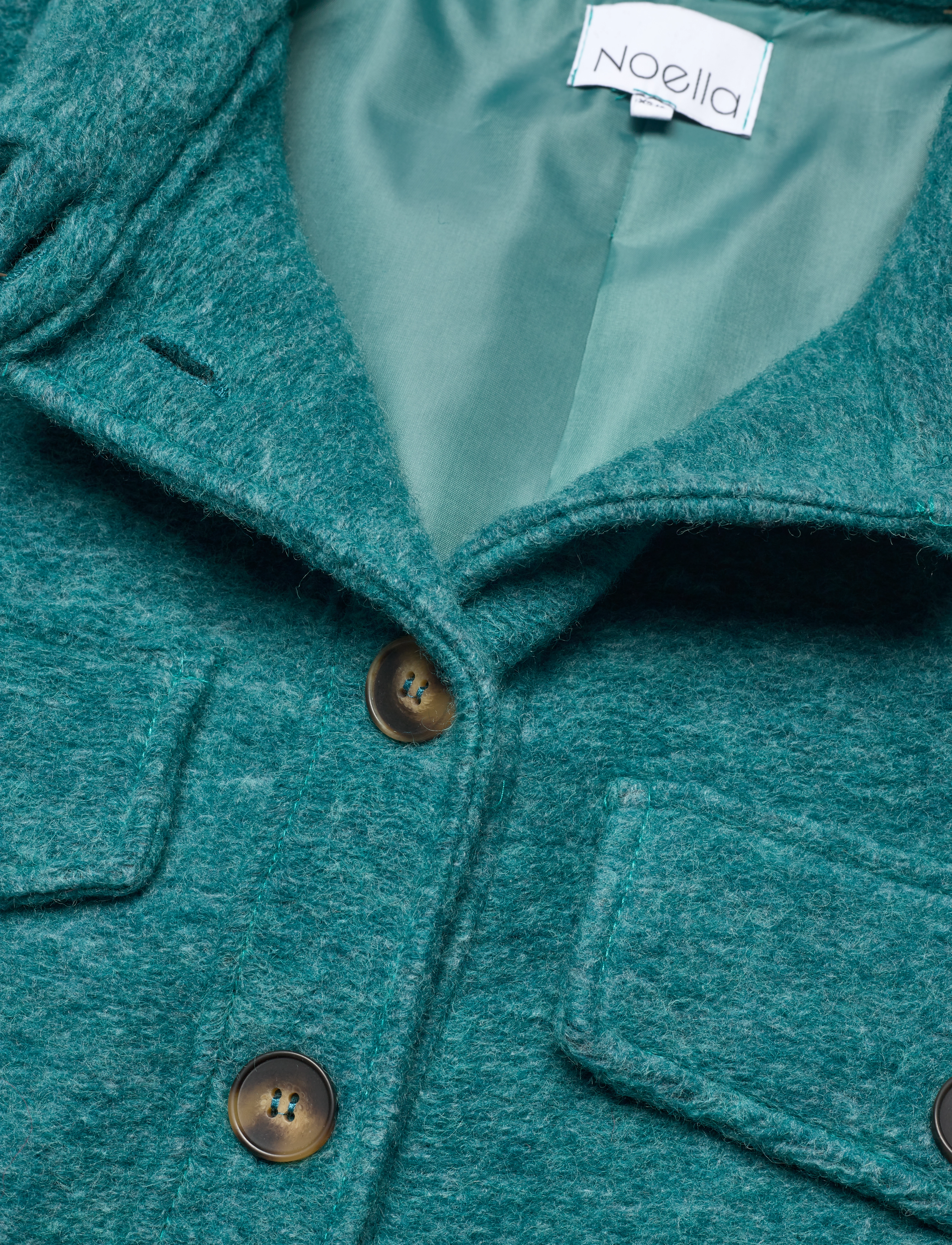 Noella - Koi Shirt Jacket - gletcher green mix - 2