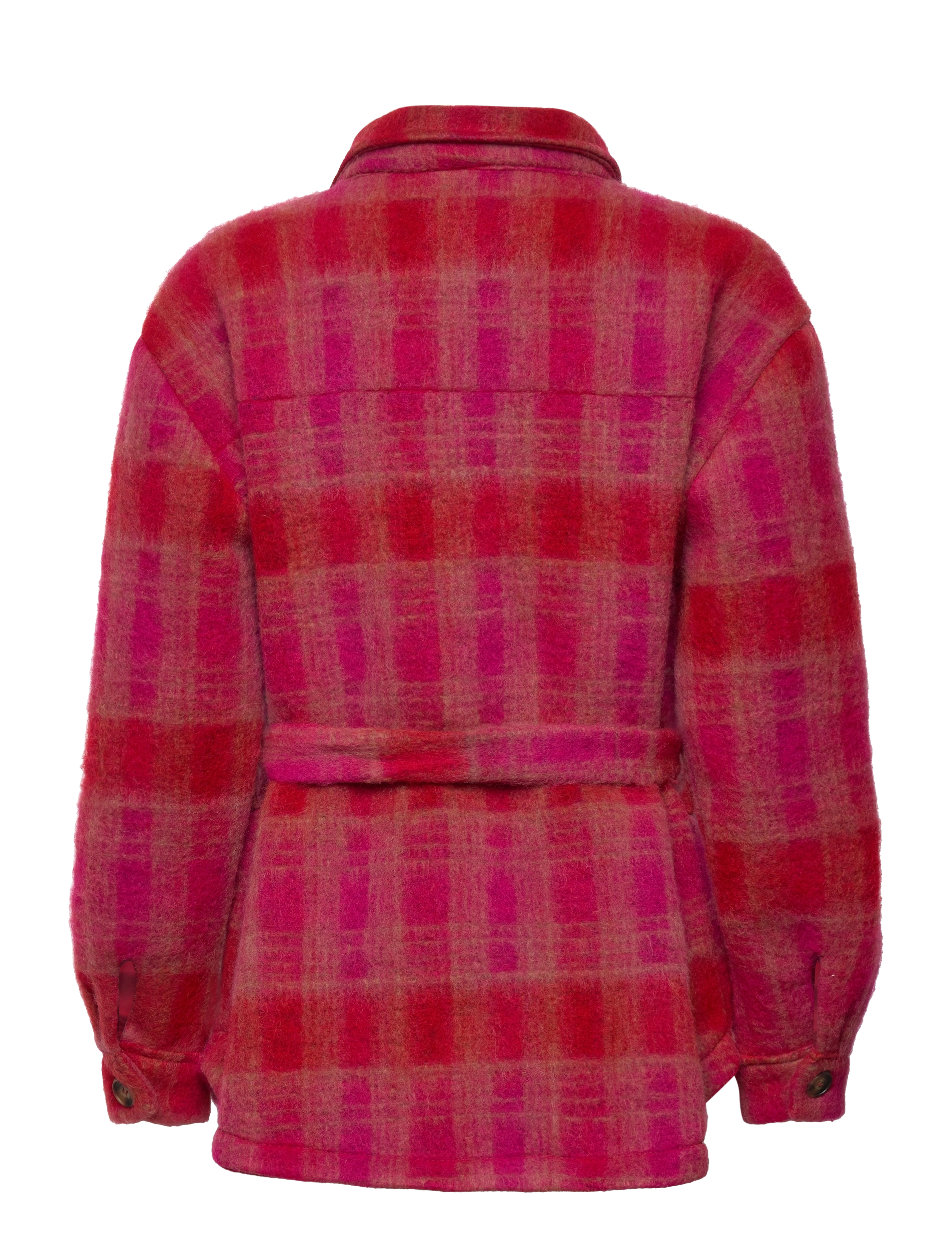 Noella - Koi Shirt Jacket - pink/red checks - 1