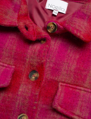 Noella - Koi Shirt Jacket - vilnoniai švarkeliai - pink/red checks - 2