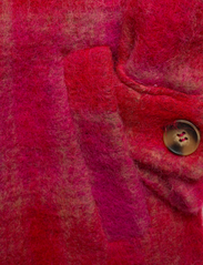 Noella - Koi Shirt Jacket - wool jackets - pink/red checks - 3