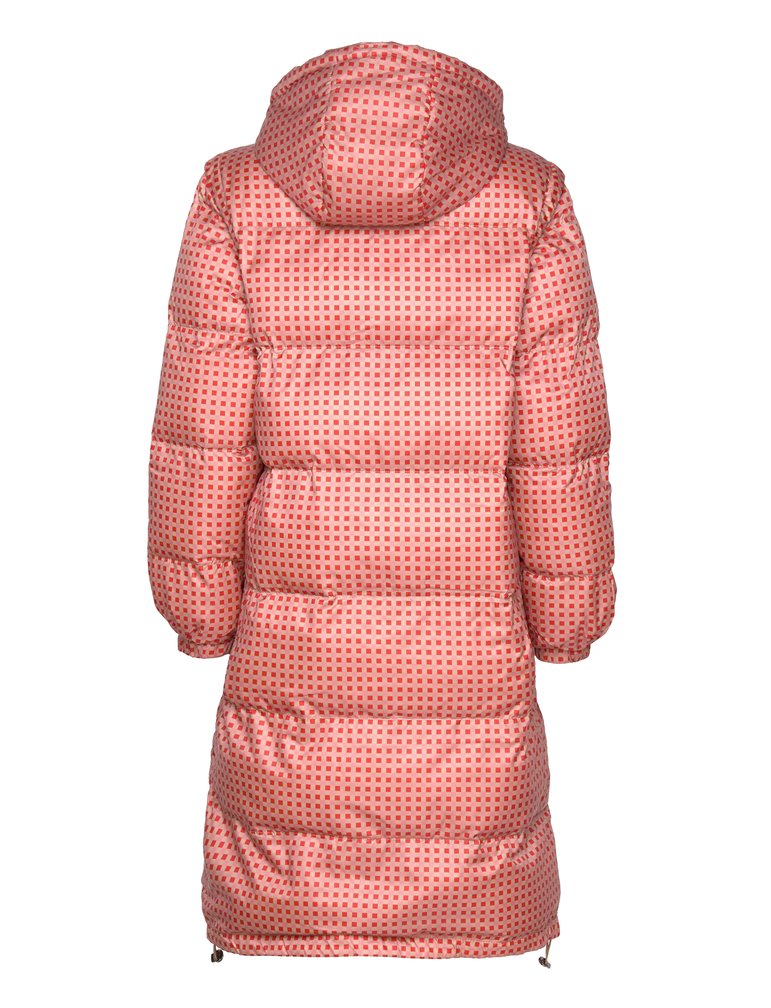 Noella - Eliza Puffer Coat - pink/red checks - 1
