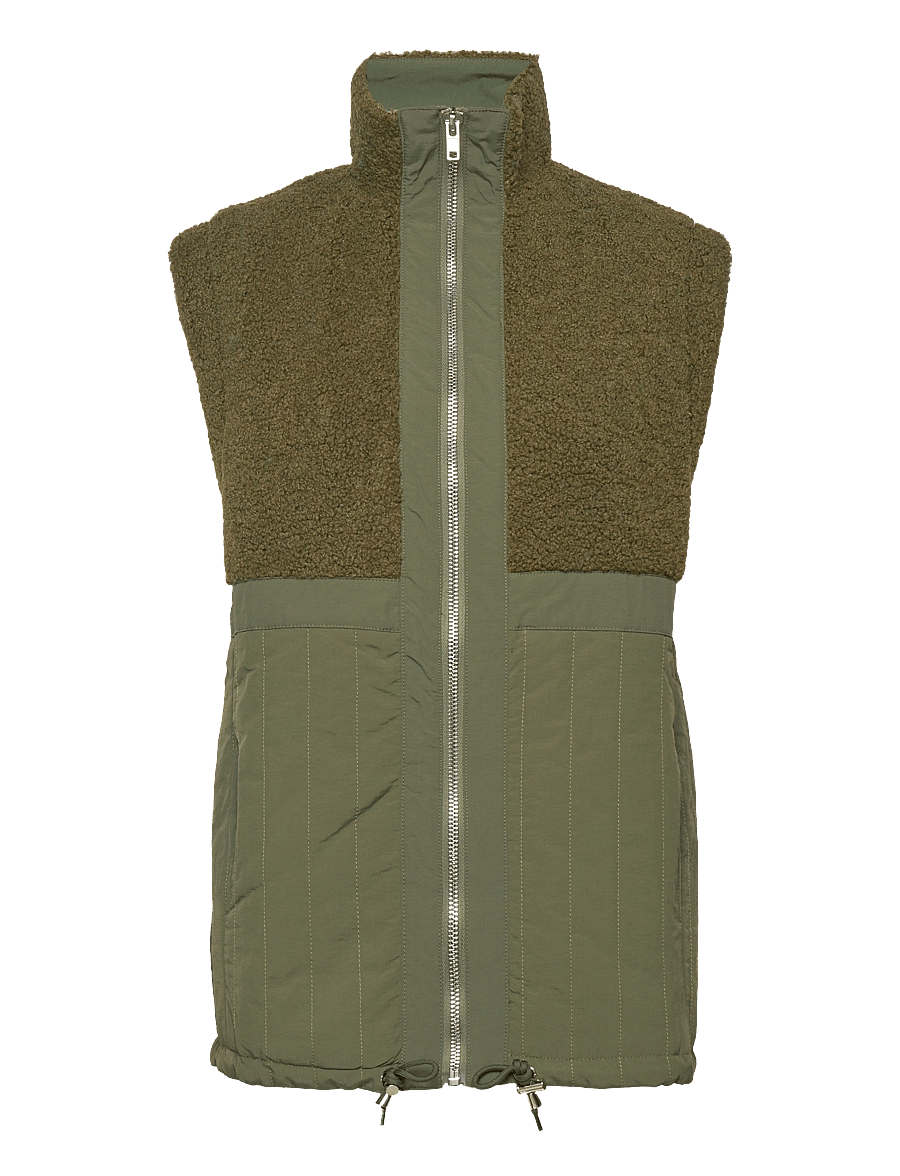 Noella - Freya Mix Vest - frühlingsjacken - army mix - 0