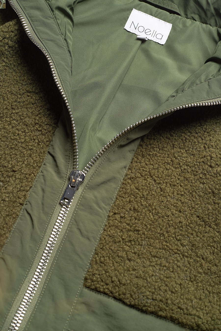 Noella - Freya Mix Vest - frühlingsjacken - army mix - 2
