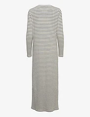 Noella - Luelle Dress Long Sleeve - t-shirt-kleider - grey mel./cream - 1
