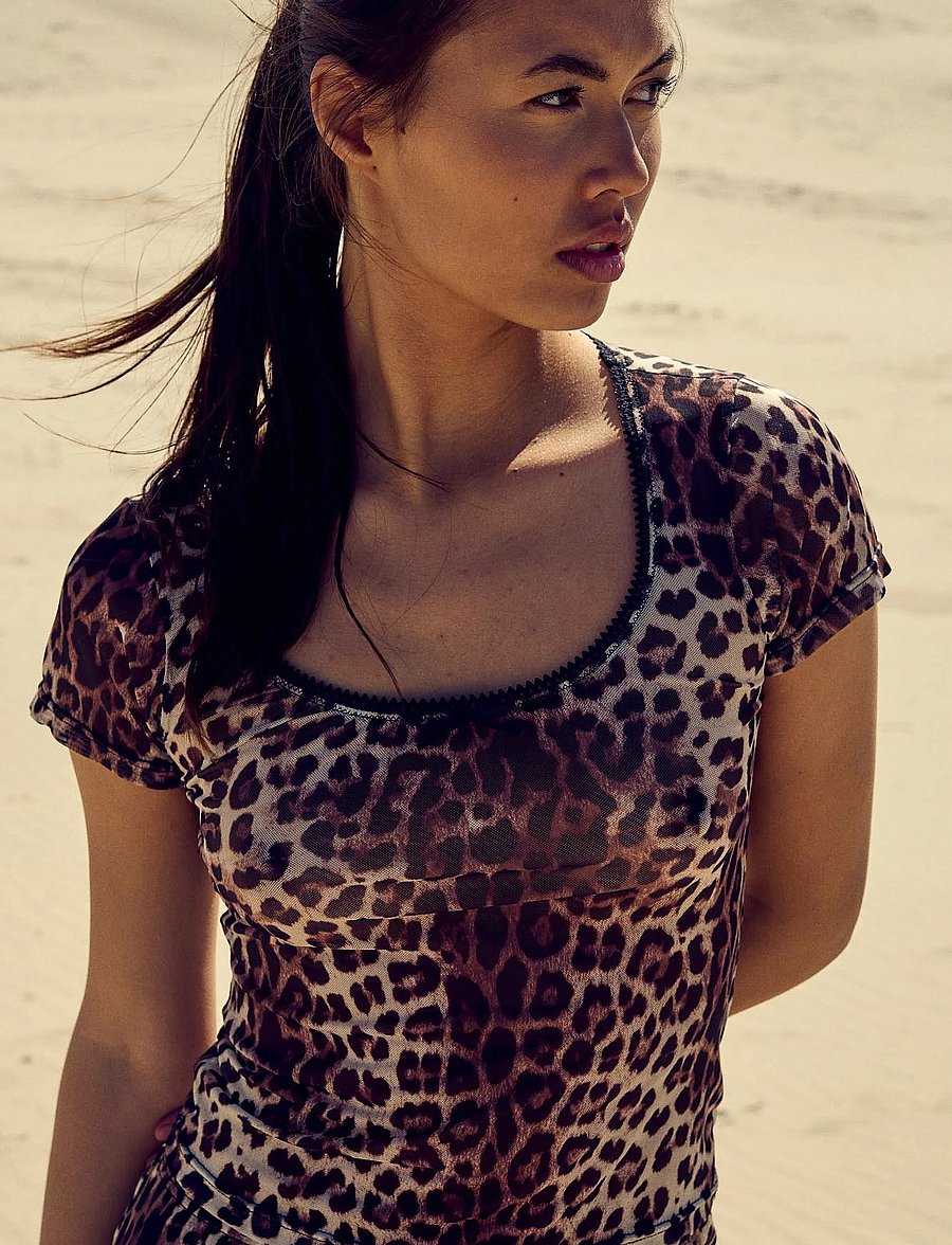 Noella - Kilea Top - t-särgid - tawnee print - 0