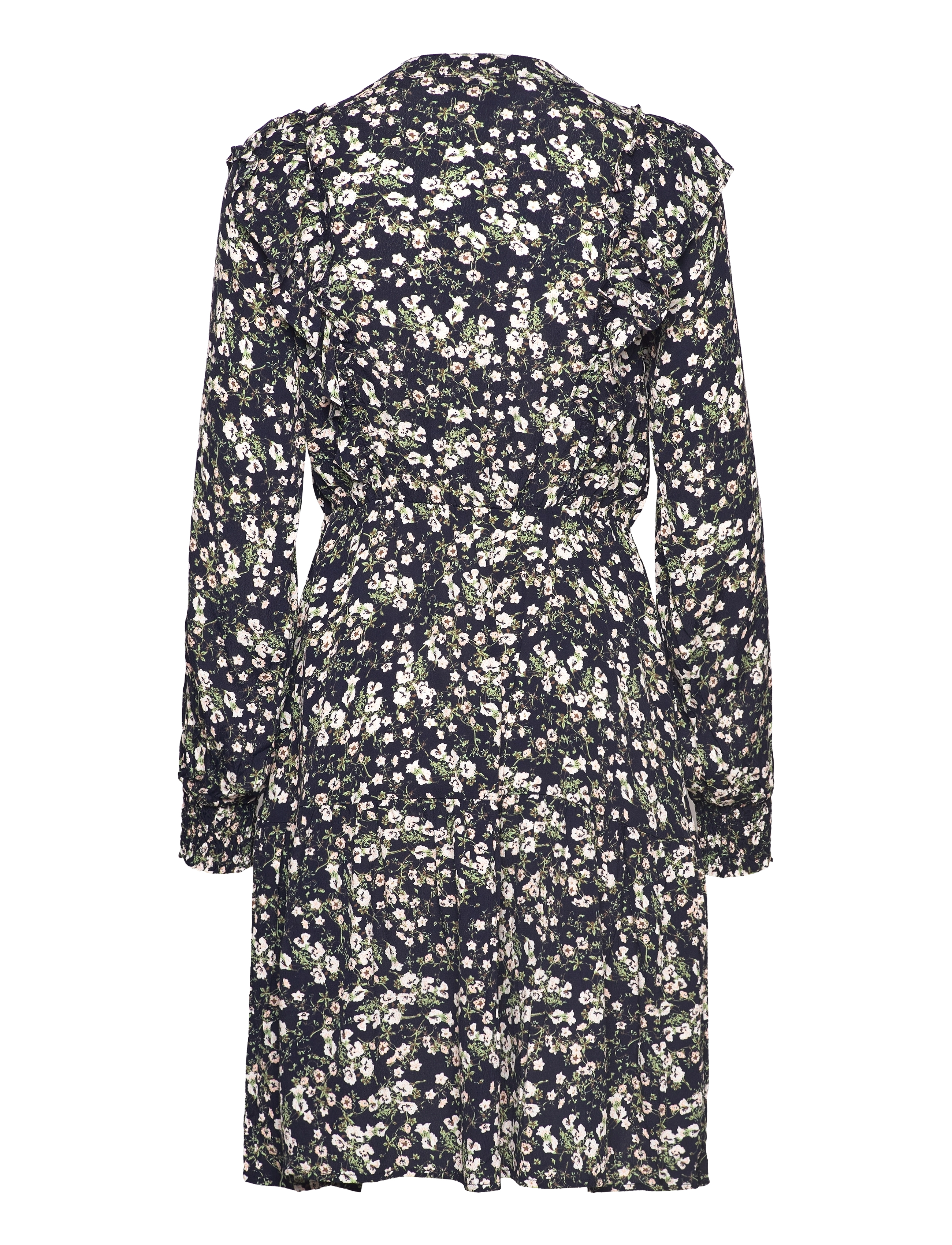 Noella - Lennox Dress Viscose - skjortekjoler - navy flower - 2