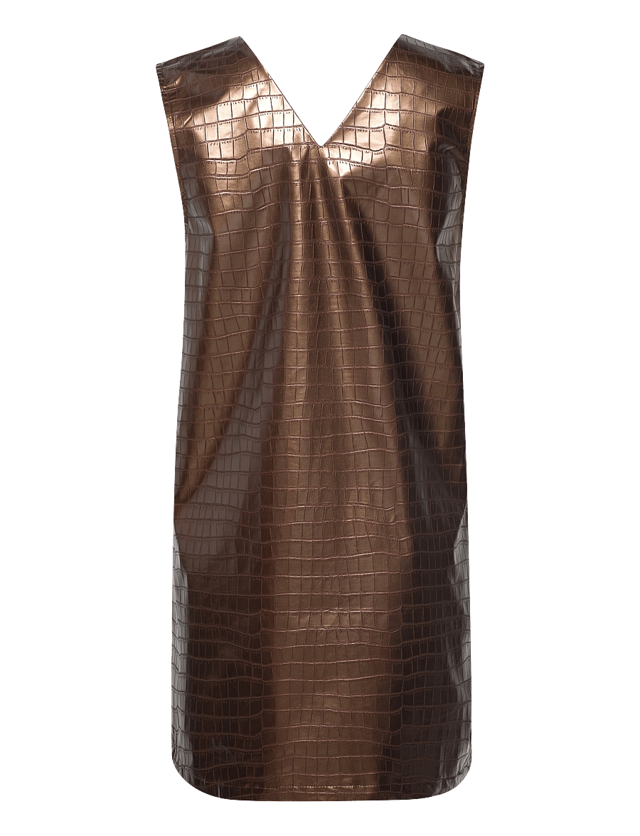 Noella - Ingeborg Snake Dress - short dresses - brown - 1
