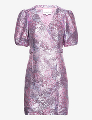 Noella - Neva Belt Dress - peoriided outlet-hindadega - lilac jacquard - 0