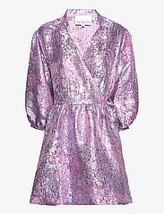 Noella - Aya Jacquard Dress - odzież imprezowa w cenach outletowych - lilac jacquard - 0