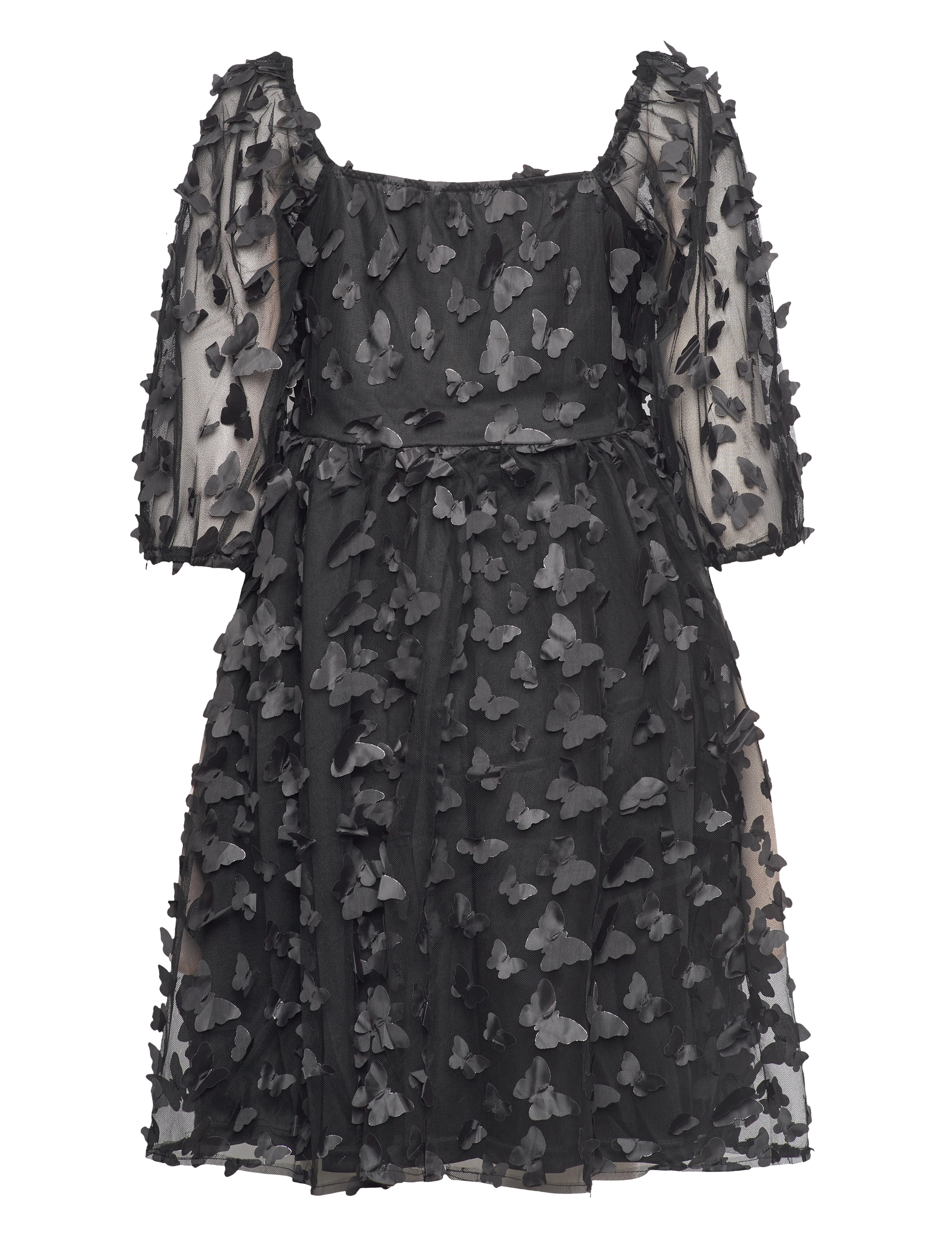 Noella - Kaya Short Dress - festkjoler - black w. black - 1