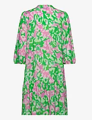 Noella - Imogene sh. Dress - summer dresses - green/pink - 1