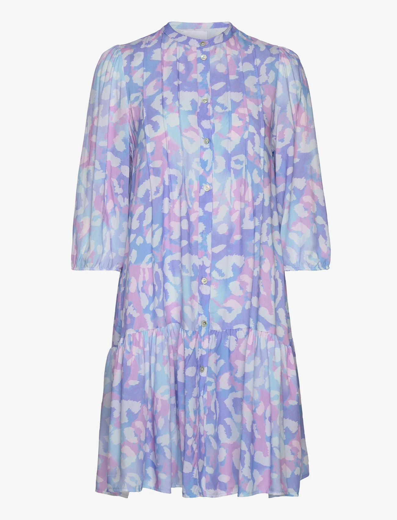 Noella - Imogene sh. Dress - summer dresses - lightblue/pink - 0