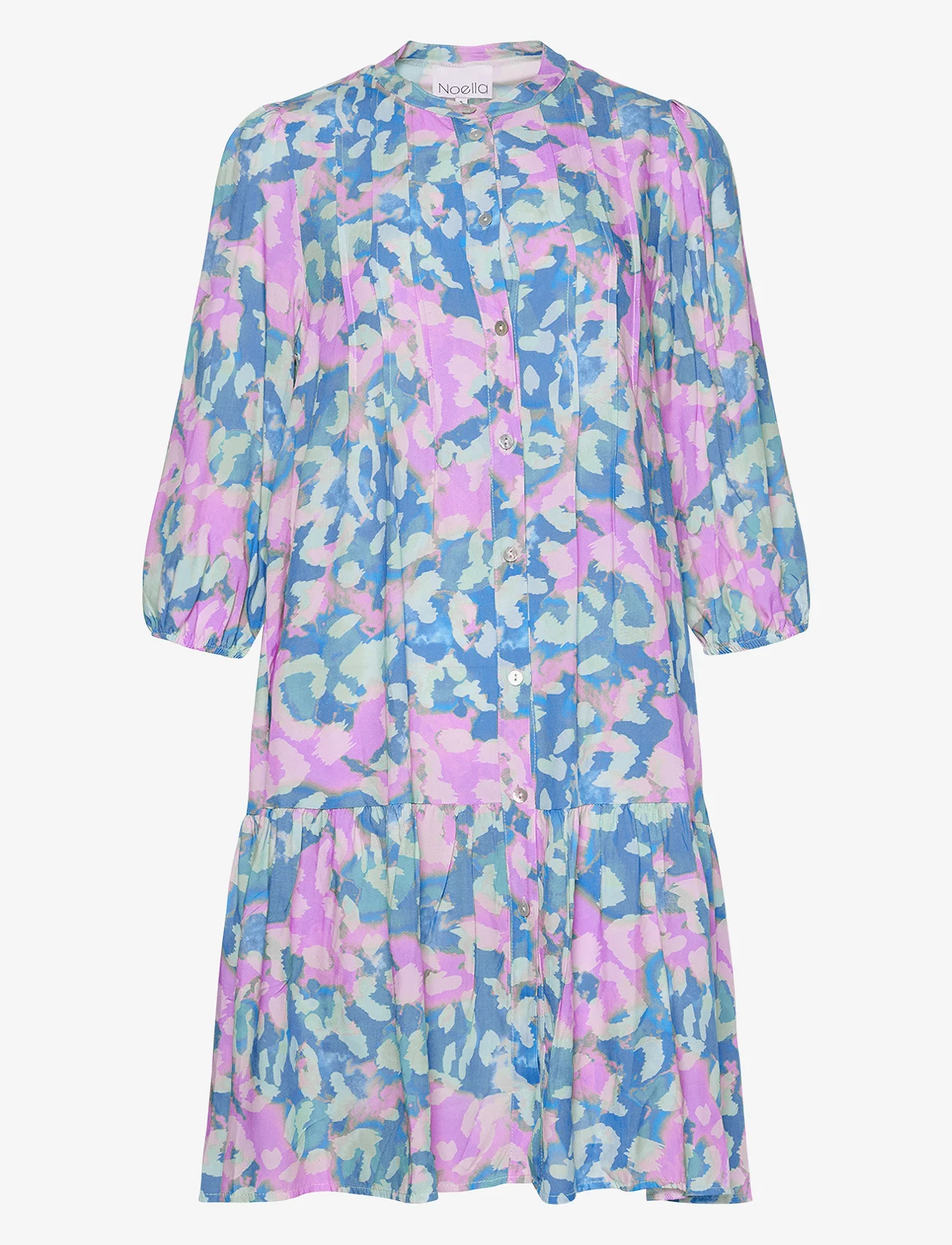 Noella - Imogene sh. Dress - summer dresses - lightblue/pink - 1