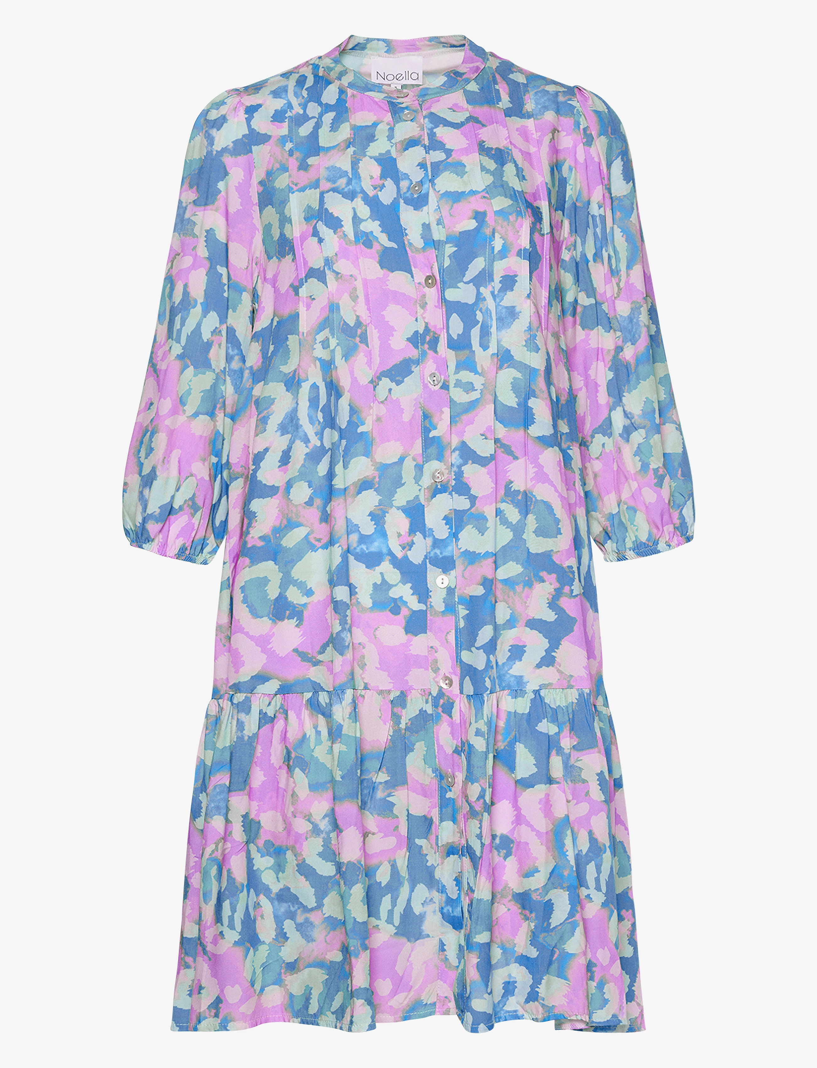 Noella - Imogene sh. Dress - skjortekjoler - lightblue/pink - 2