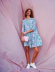 Noella - Imogene sh. Dress - summer dresses - lightblue/pink - 3
