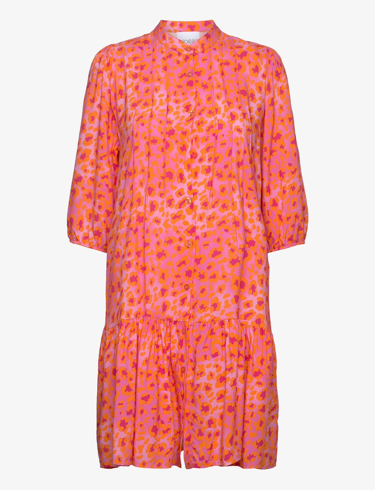 Noella - Imogene sh. Dress - summer dresses - orange mix - 0