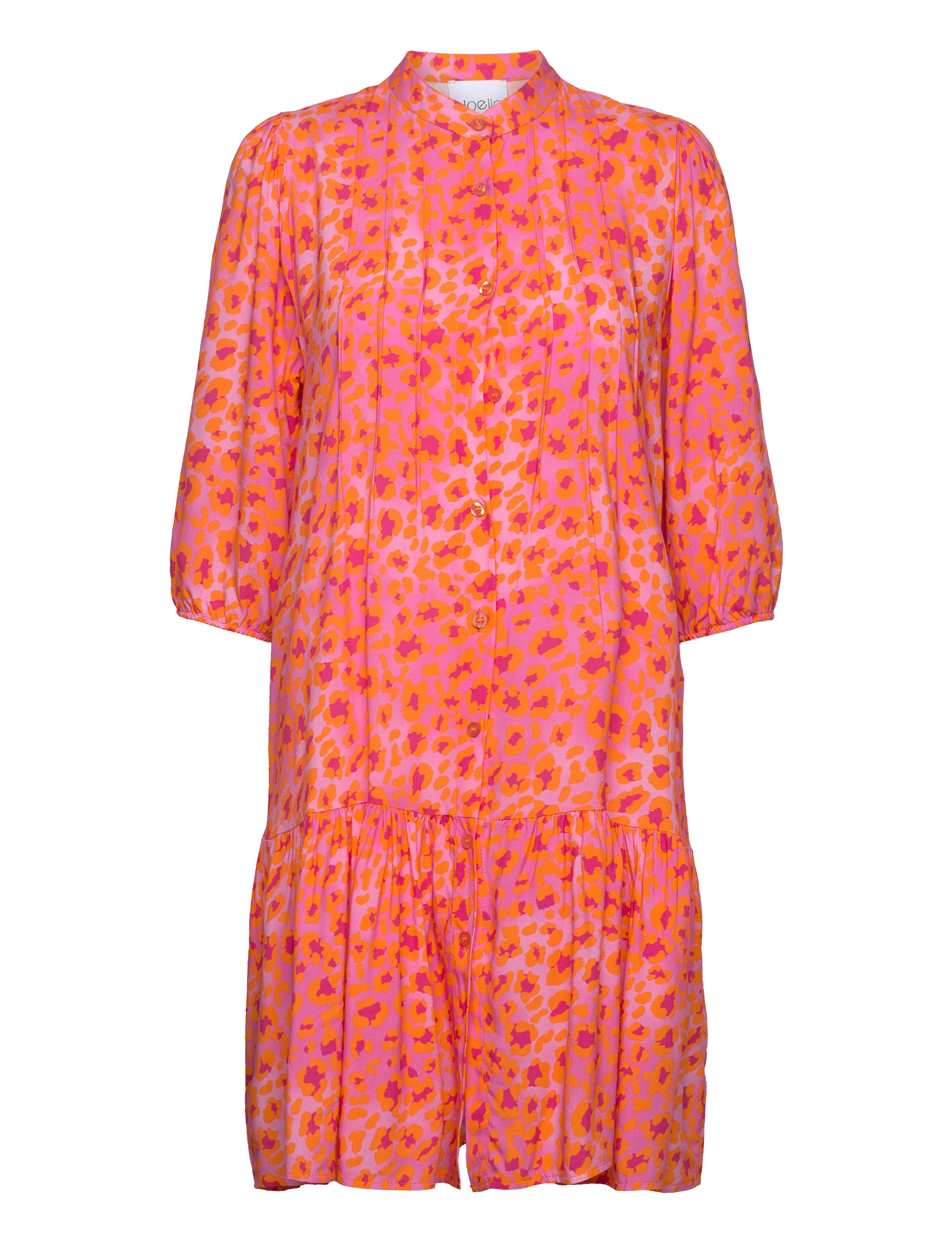 Noella Imogene sh. Dress - Kjoler - ORANGE MIX / coral