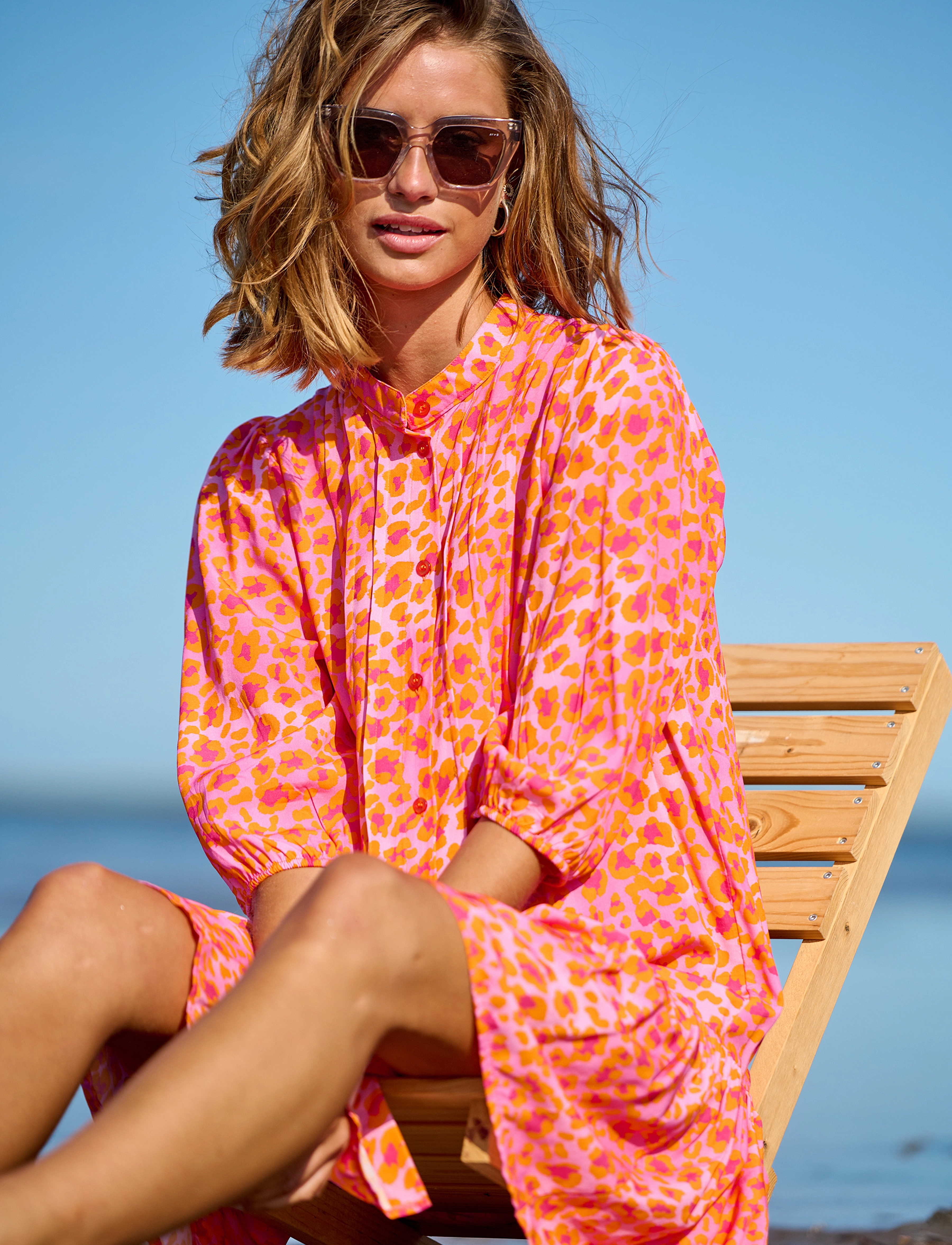 Noella Imogene Sh. Dress, XS, Coral, Kjoler > Kort Kjole, Dame