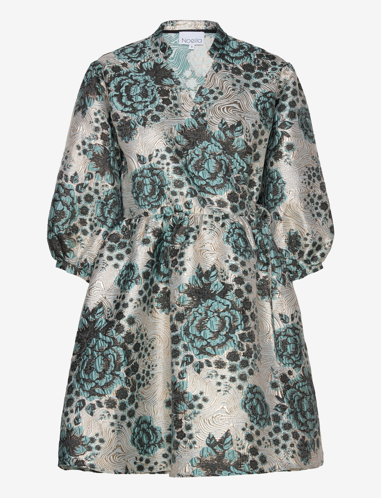 Noella - Aya Wrap Dress - blue/black mix - 1