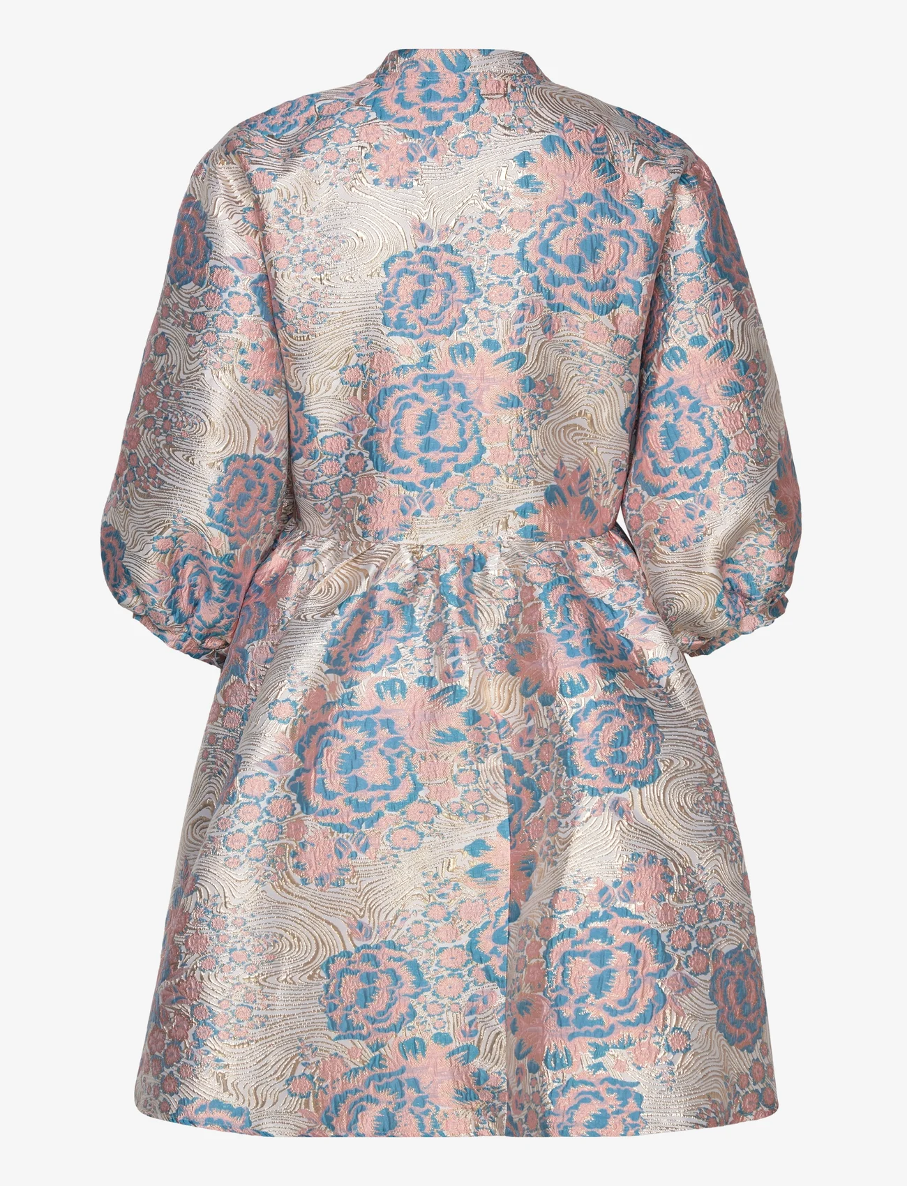 Noella - Aya Wrap Dress - party wear at outlet prices - rose/blue mix - 1