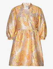 Noella - Aya Wrap Dress - feestelijke kleding voor outlet-prijzen - yellow/rose mix - 0