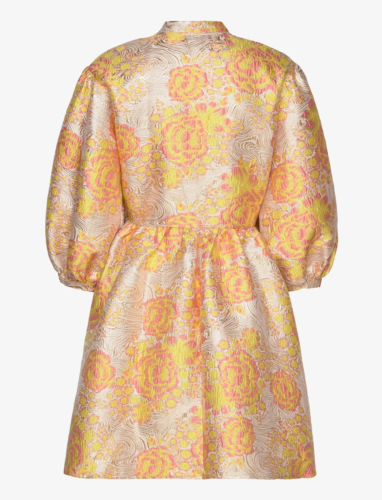 Noella - Aya Wrap Dress - party wear at outlet prices - yellow/rose mix - 1