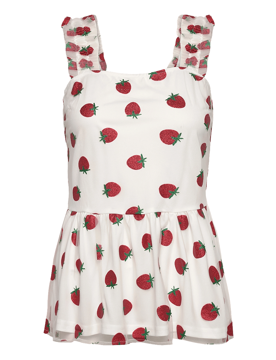 Noella - Berry Strap Top - Ärmellose tops - red mix - 0