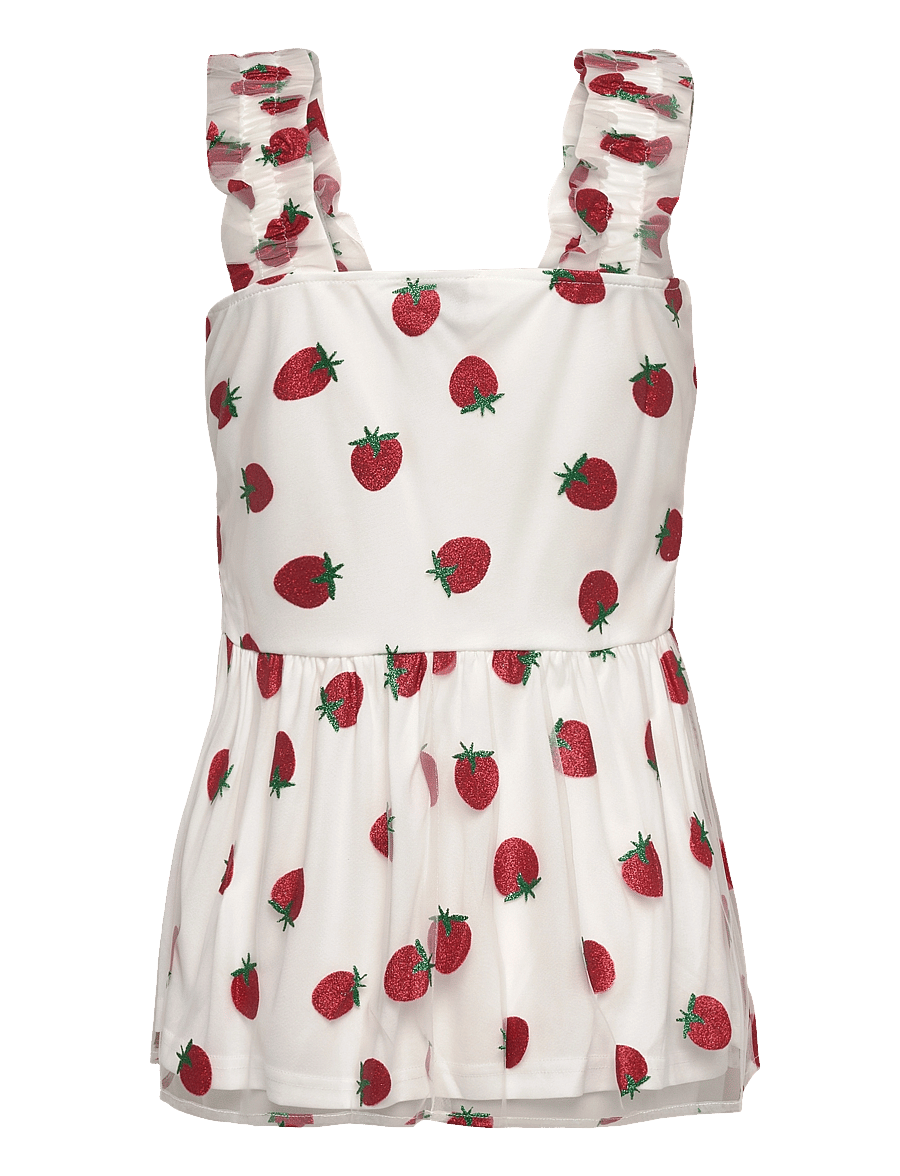 Noella - Berry Strap Top - Ärmellose tops - red mix - 1