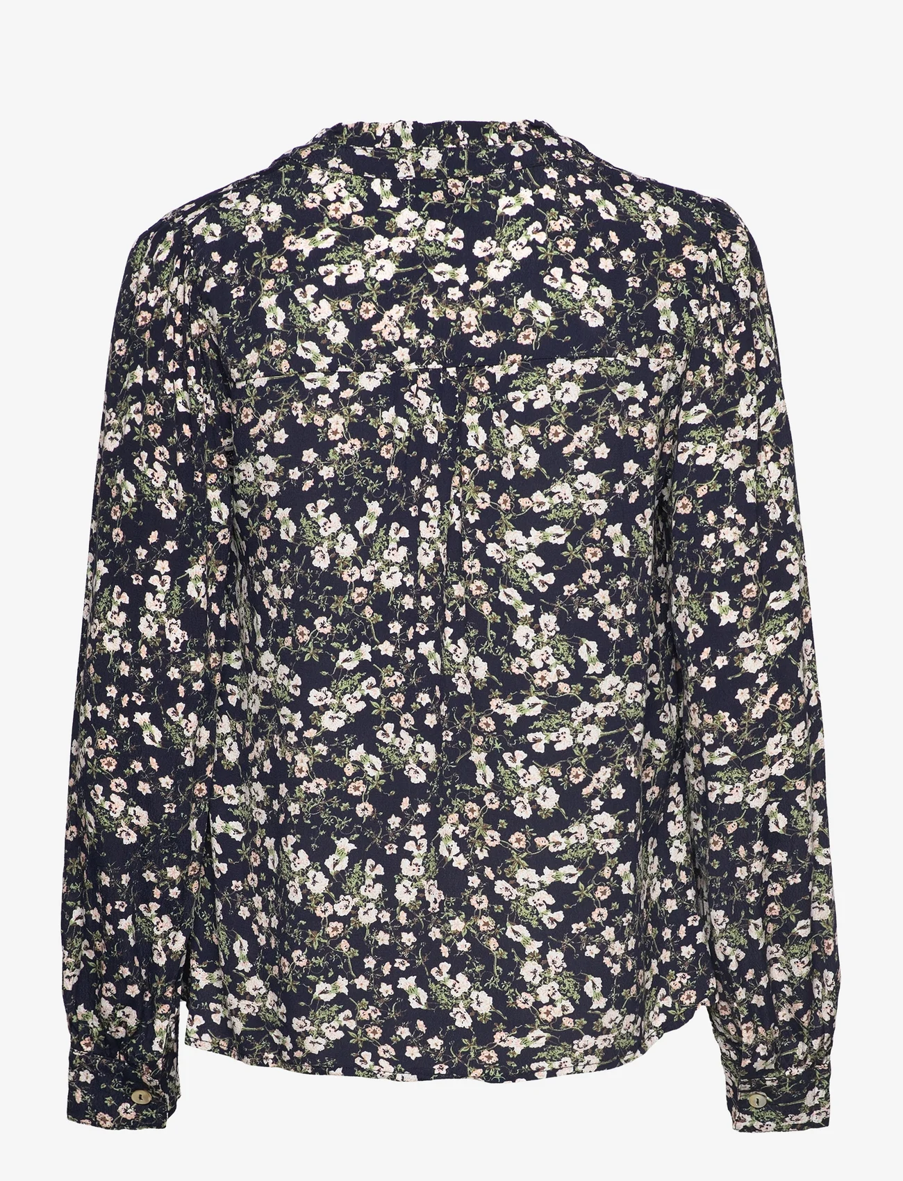 Noella - Leni Blouse Viscose - blouses met lange mouwen - navy flower - 1