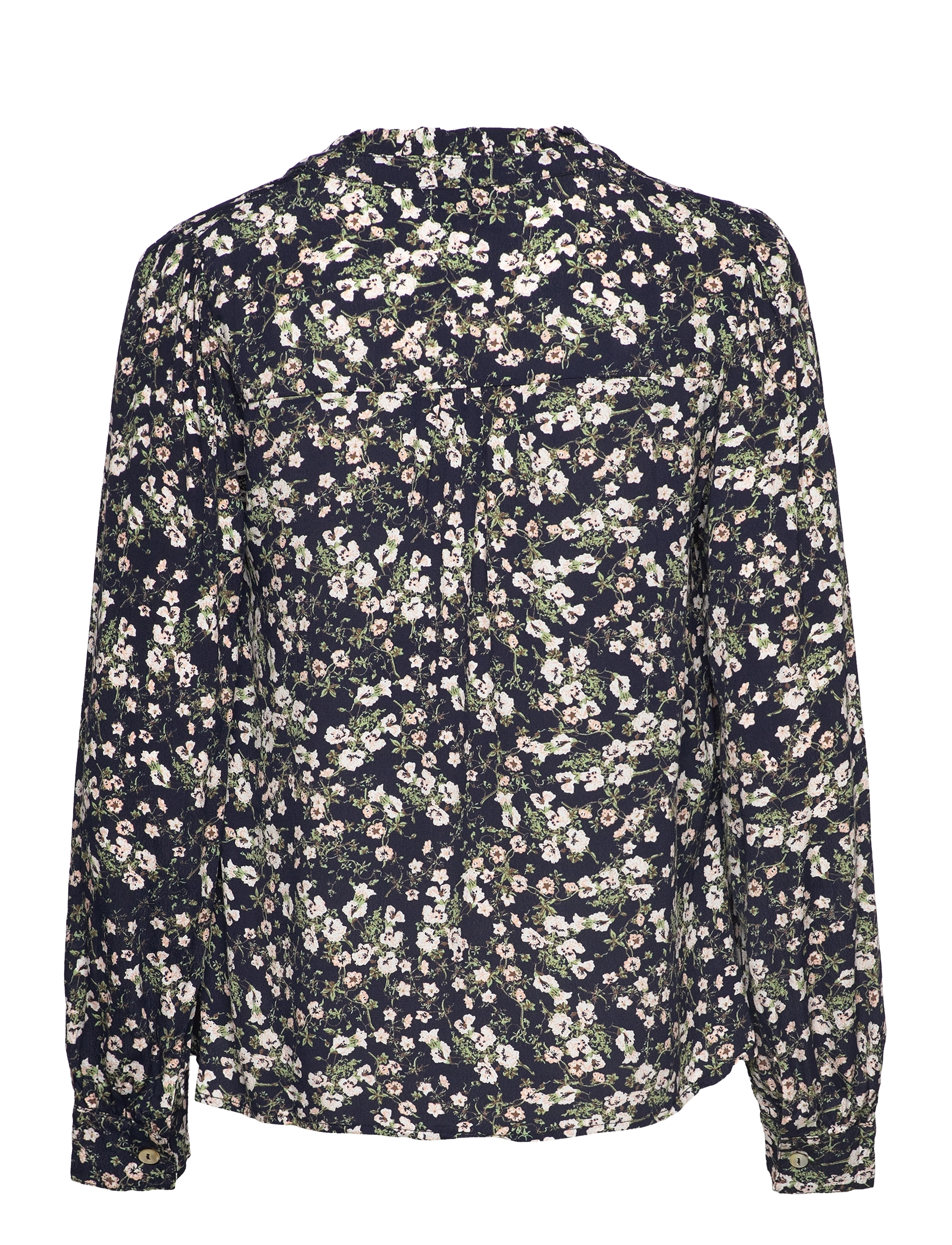 Noella - Leni Blouse Viscose - blouses met lange mouwen - navy flower - 1