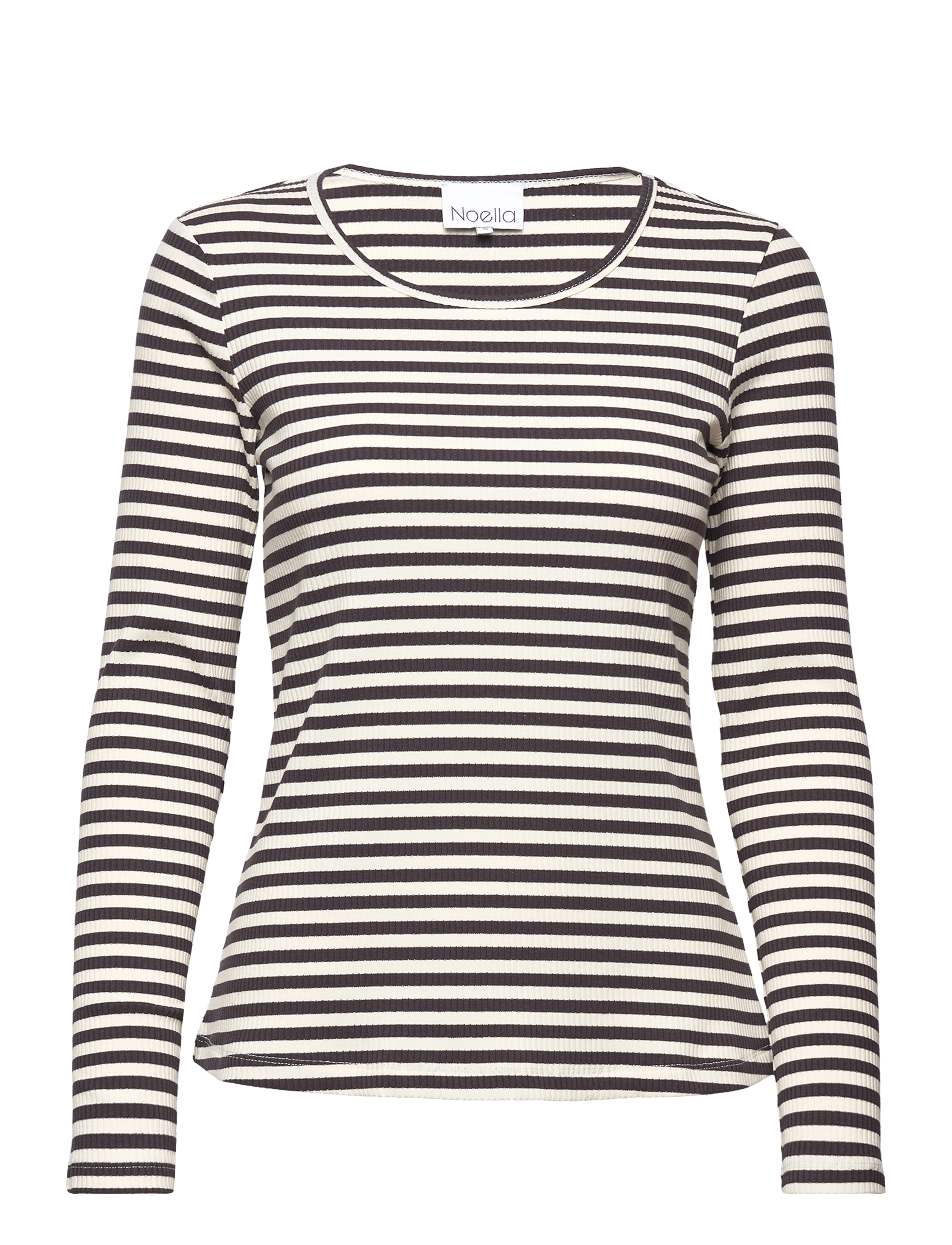 Noella - Luelle Tee Long Sleeve - antracite/cream - 0