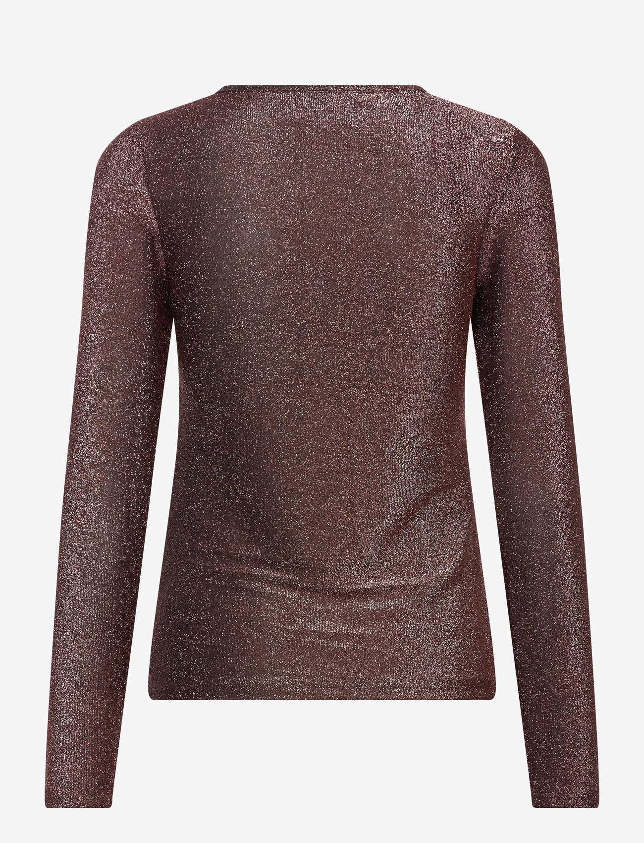 Noella - Tess l/s Blouse - langärmlige tops - chocolate brown - 1