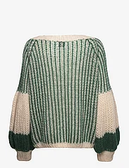 Noella - Liana Knit Sweater - džemprid - beige/bottle green - 1