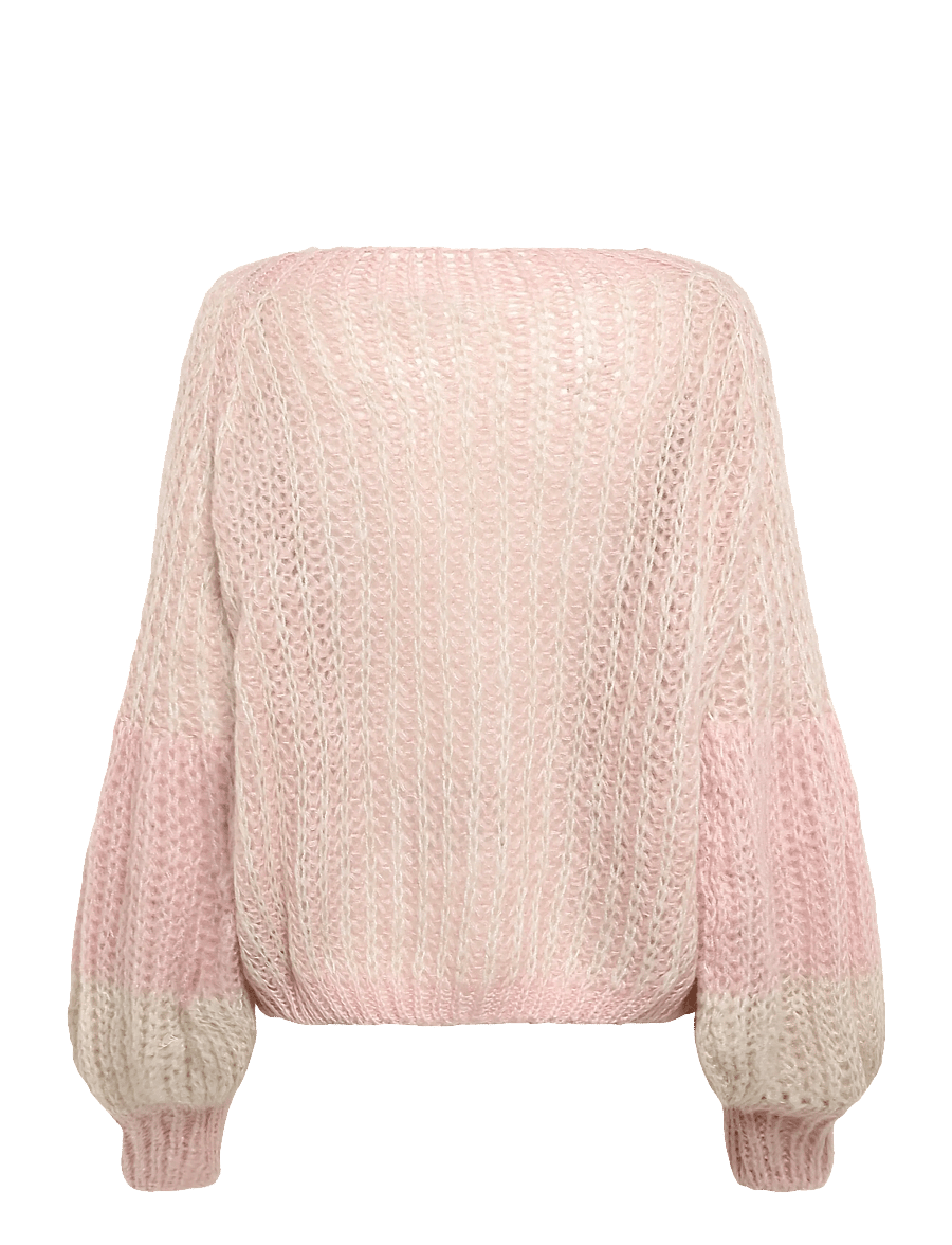 Noella - Liana Knit Sweater - pullover - blush/cream - 1