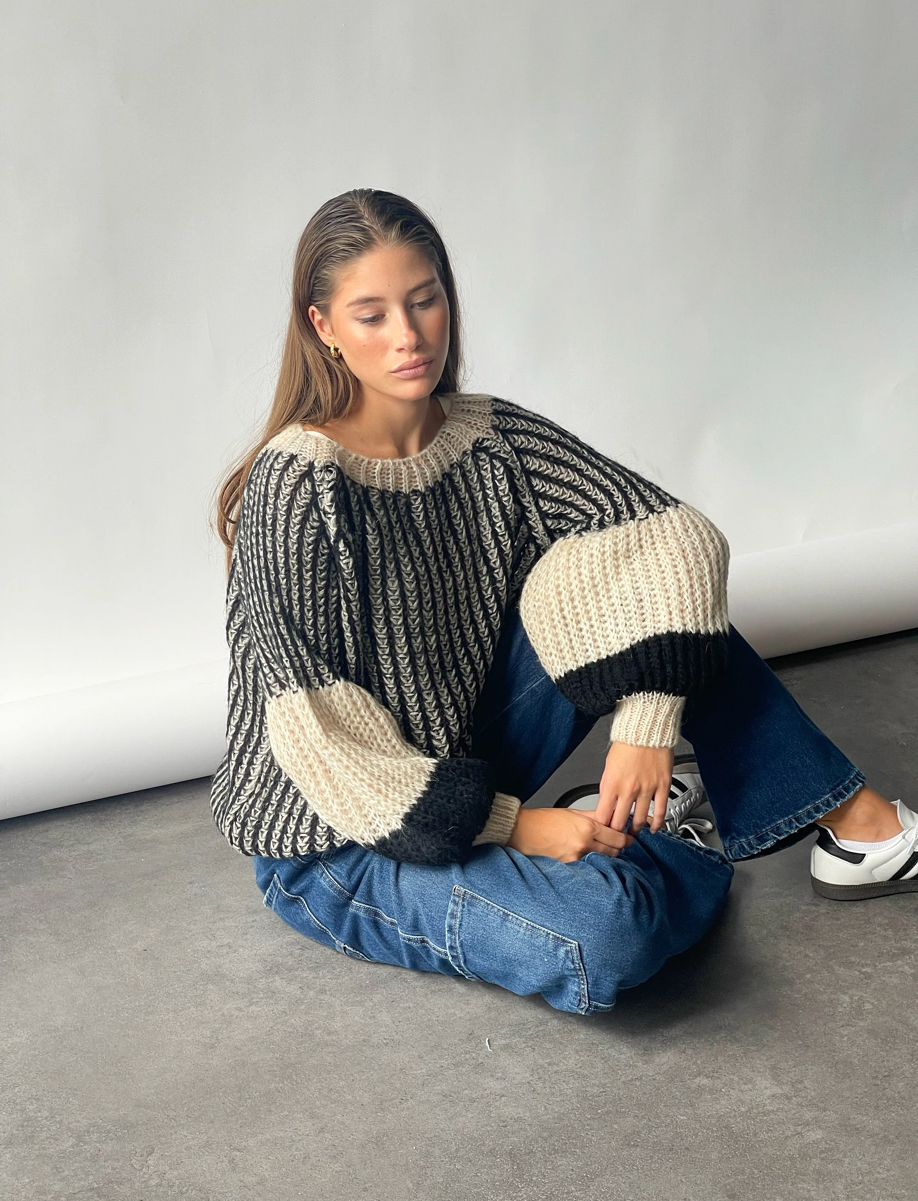 Noella Liana Knit Sweater, XS-S, Knitwear, Mehrfarbig/gemustert - Jumpers, Frauen