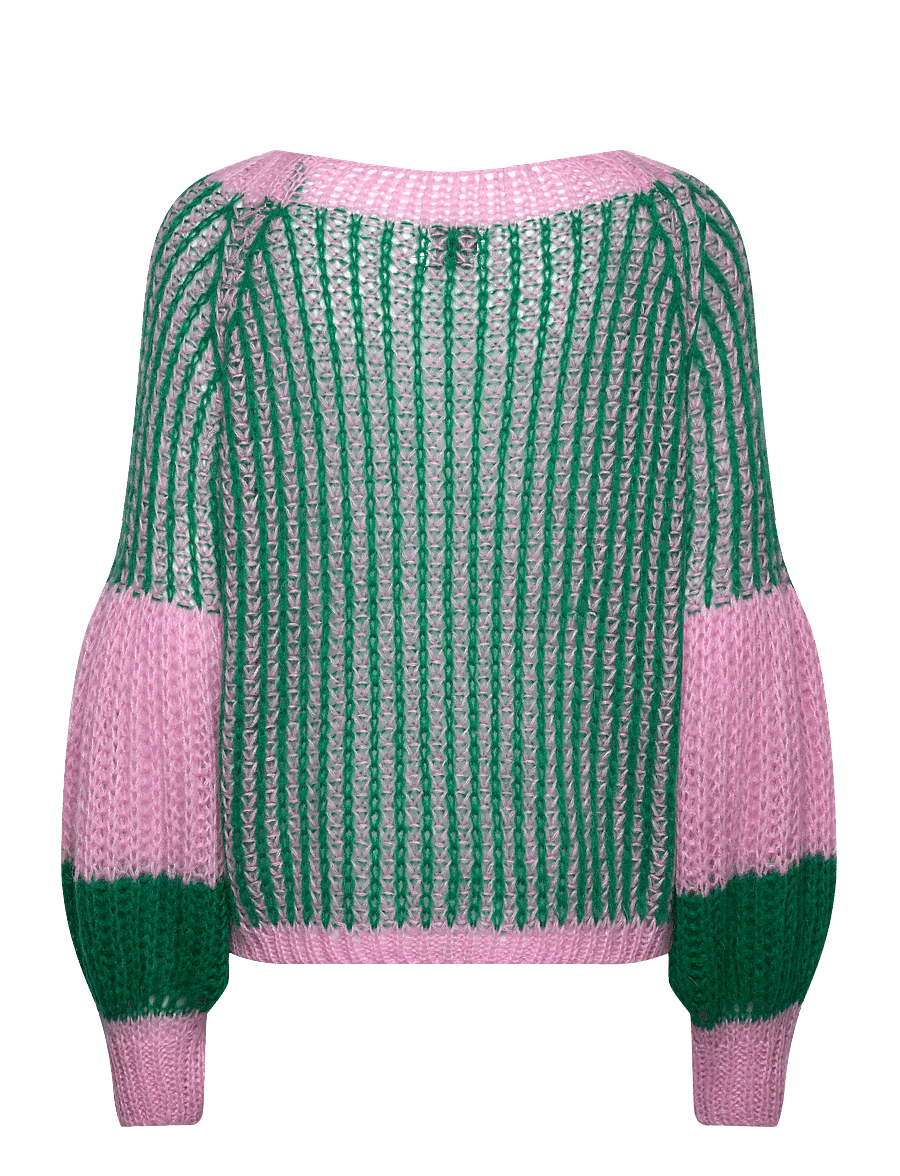 Noella - Liana Knit Sweater - striktrøjer - green bubblegum - 2