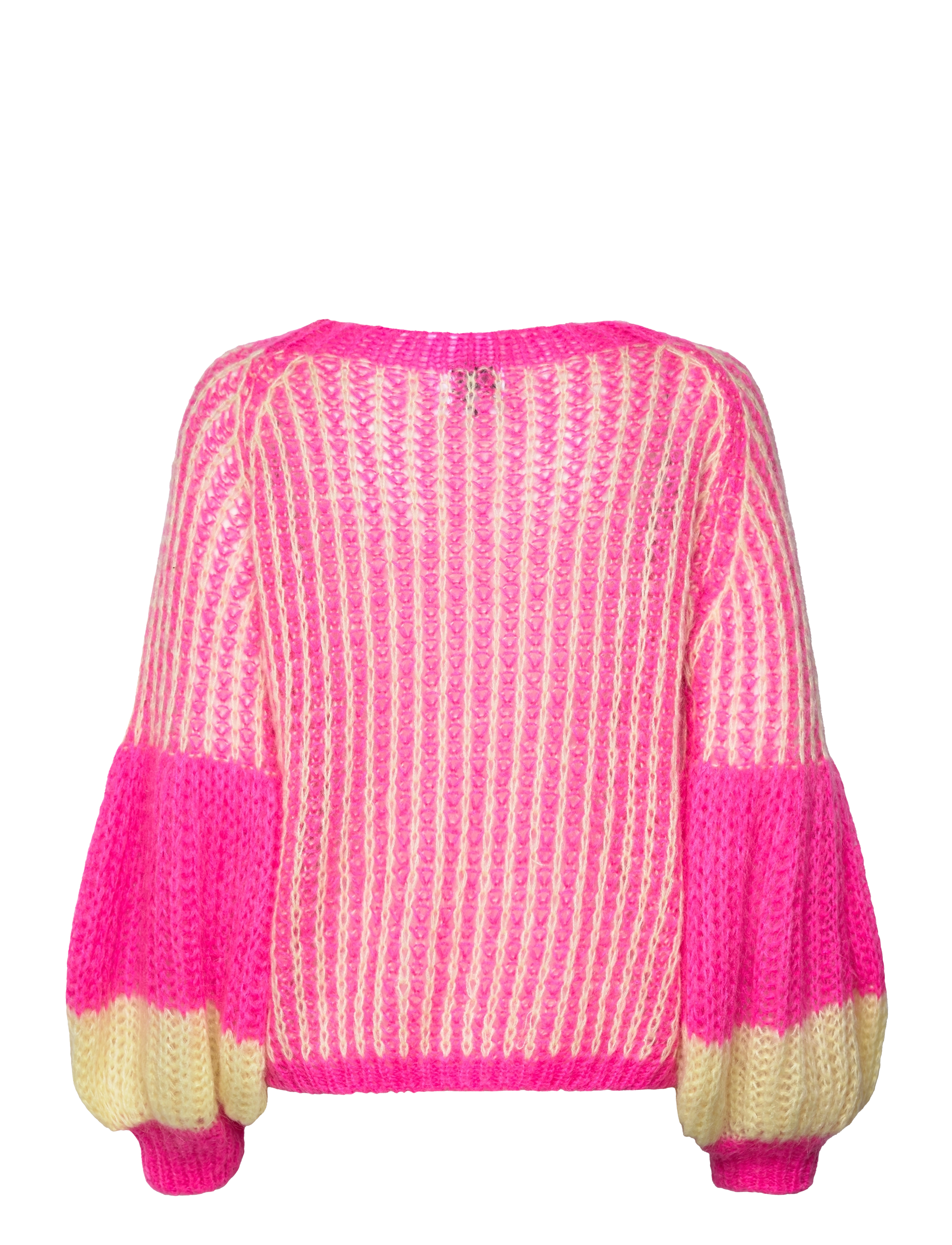 Noella - Liana Knit Sweater - trøjer - pink/yellow mix - 2