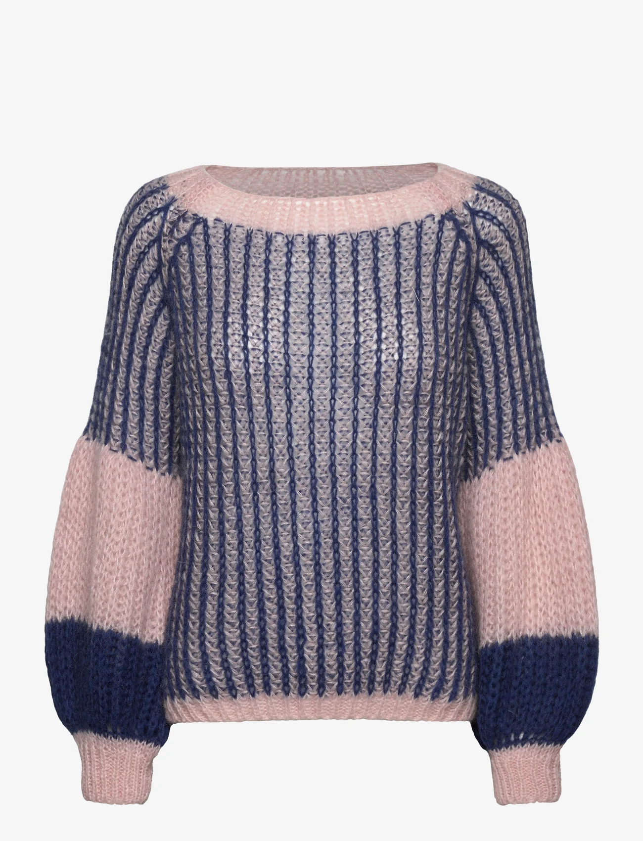 Noella - Liana Knit Sweater - jumpers - rose/navy - 0
