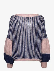 Noella - Liana Knit Sweater - jumpers - rose/navy - 1