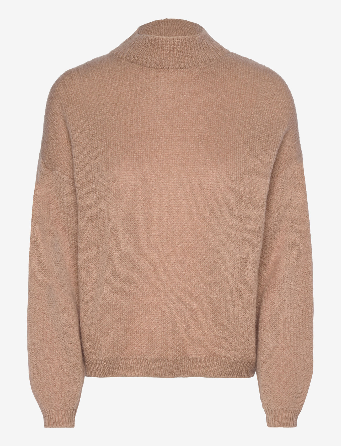 Noella - Kiana Knit Sweater - stickade tröjor - camel - 0