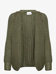 Noella - Joseph Cardigan Solid - susegamieji megztiniai - army green - 0