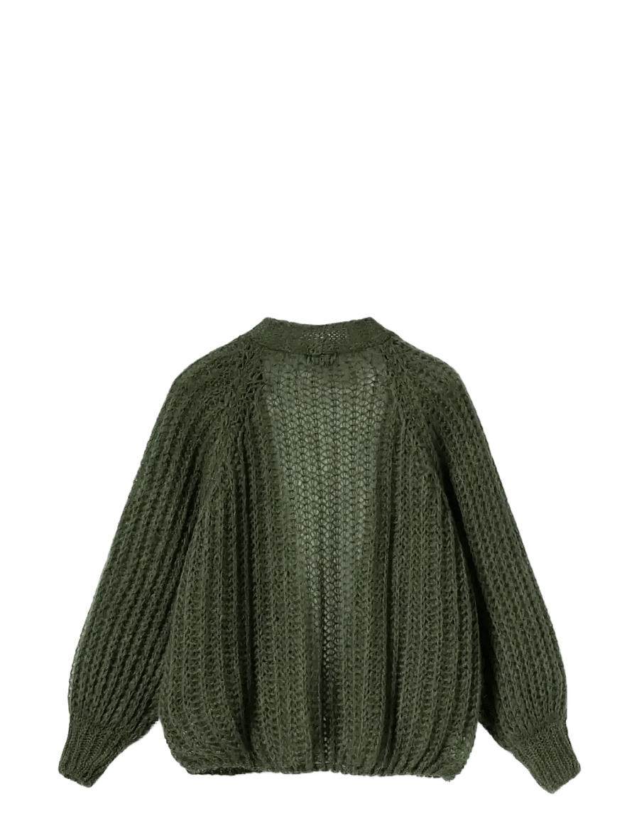 Noella - Joseph Cardigan Solid - strickjacken - army green - 1