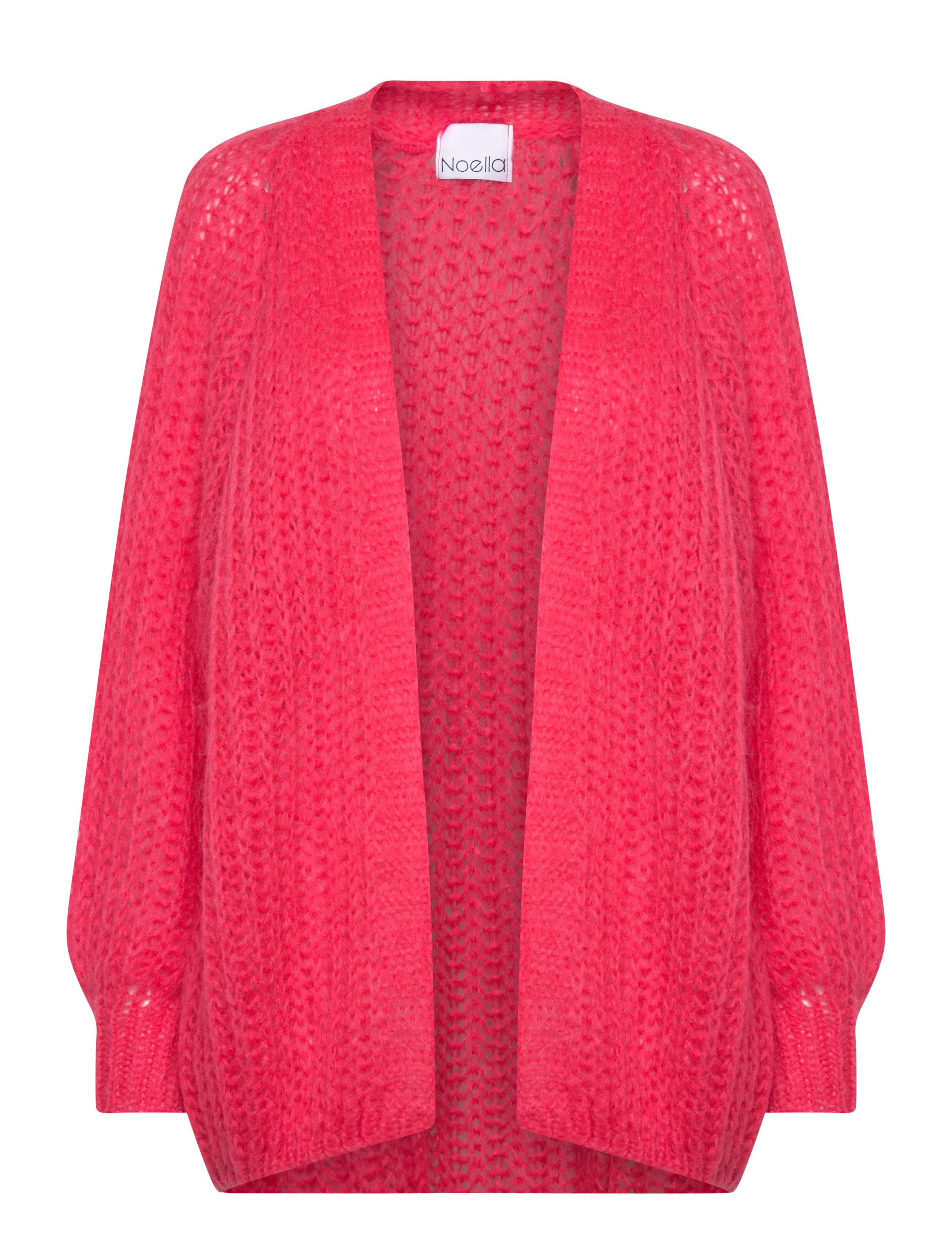 Noella Joseph Knit Cardigan - Stickat - BRIGHT RED / pink/rose