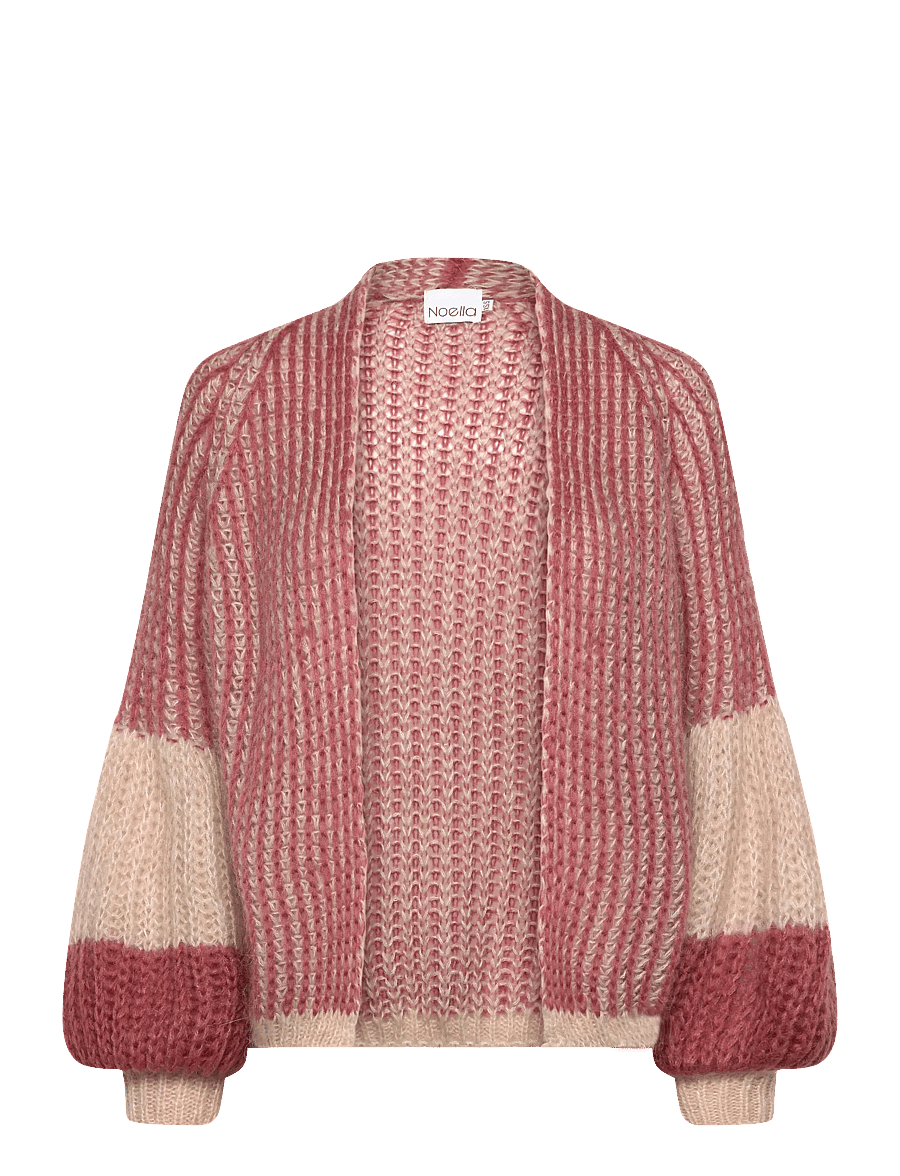 Noella - Liana Knit Cardigan - kardiganai - rose cream - 0