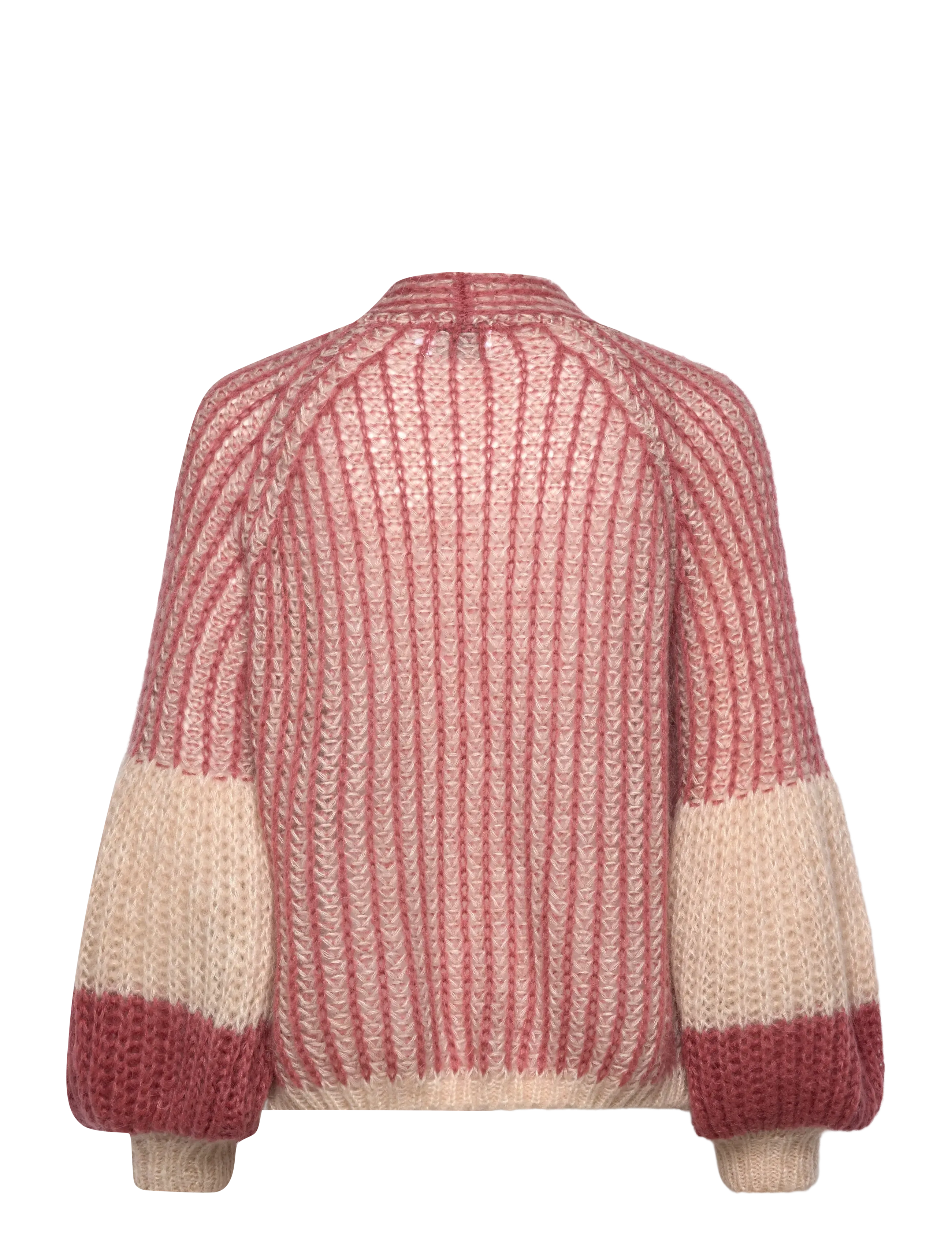 Noella - Liana Knit Cardigan - kardiganai - rose cream - 1