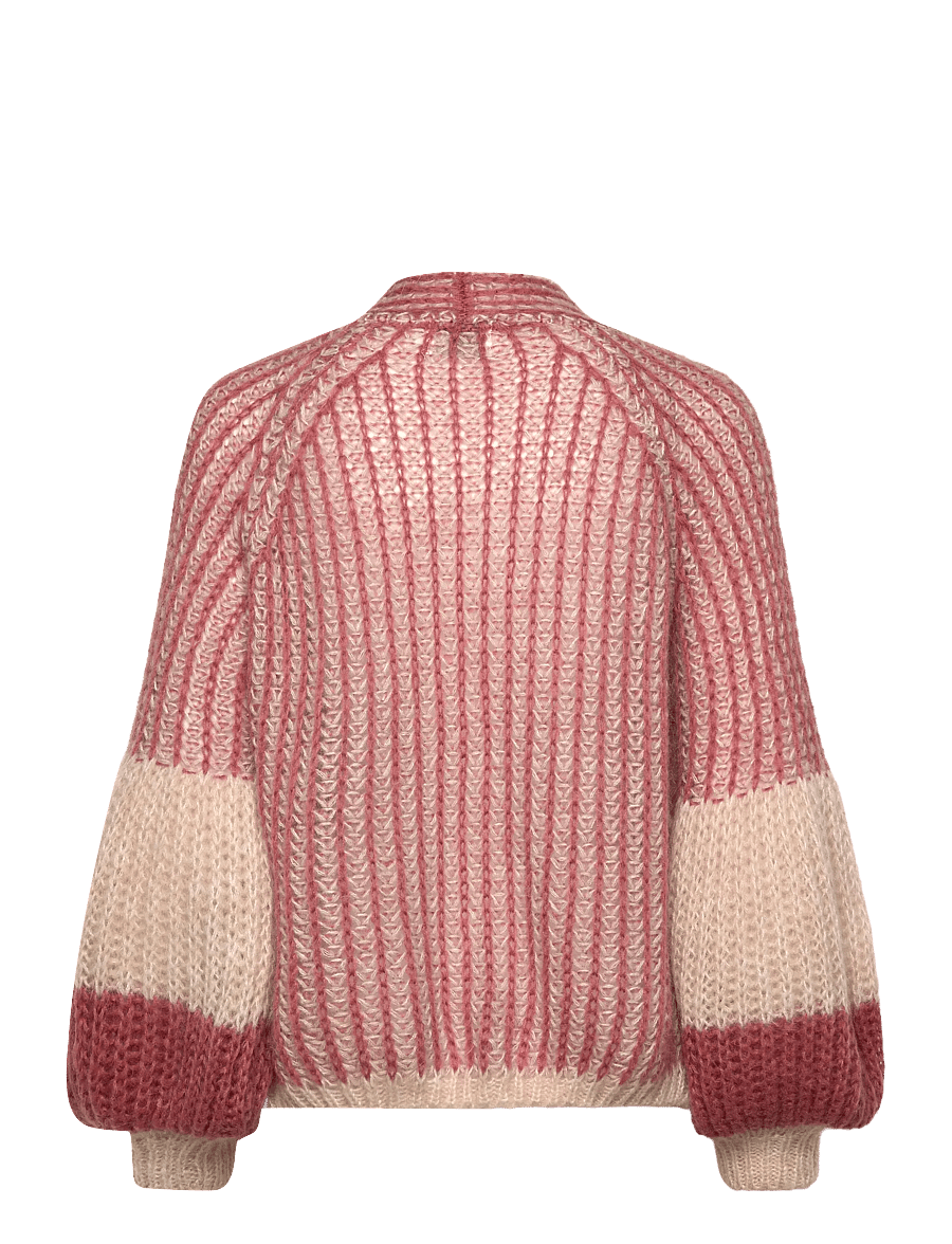 Noella - Liana Knit Cardigan - kardiganai - rose cream - 1