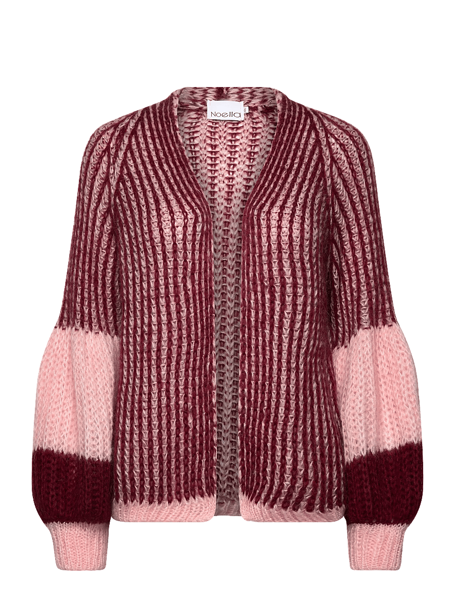 Noella - Liana Knit Cardigan - strickjacken - rust blush combo - 0