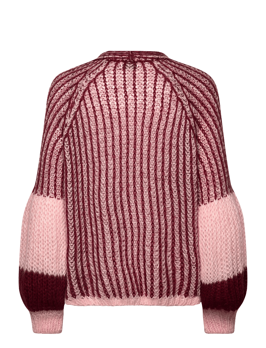 Noella - Liana Knit Cardigan - strickjacken - rust blush combo - 1