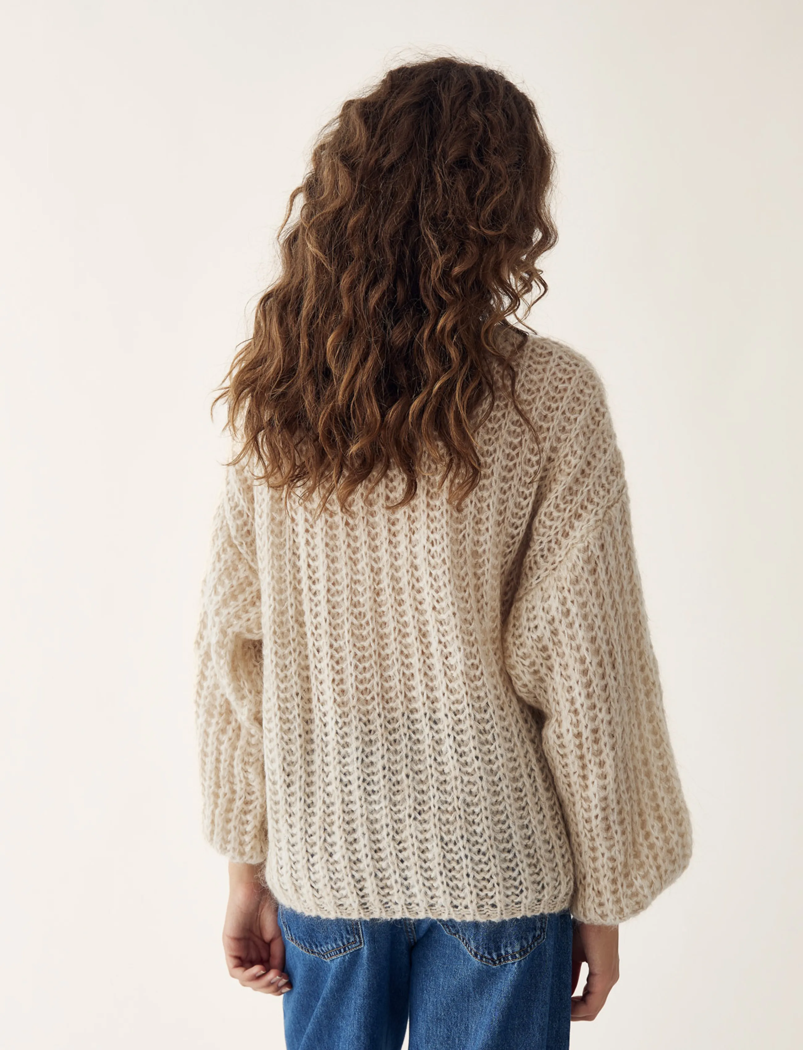 Noella - Joseph Knit Sweater - striktrøjer - beige - 3