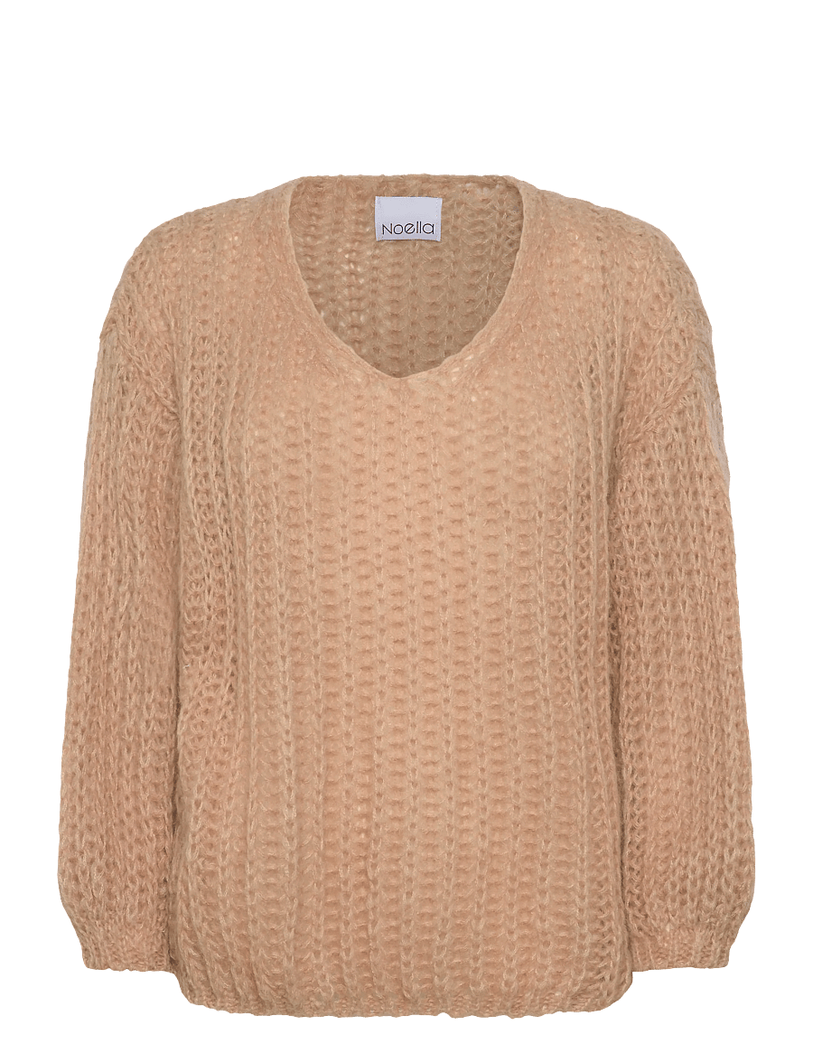 Noella - Joseph Knit Sweater - striktrøjer - sand - 0